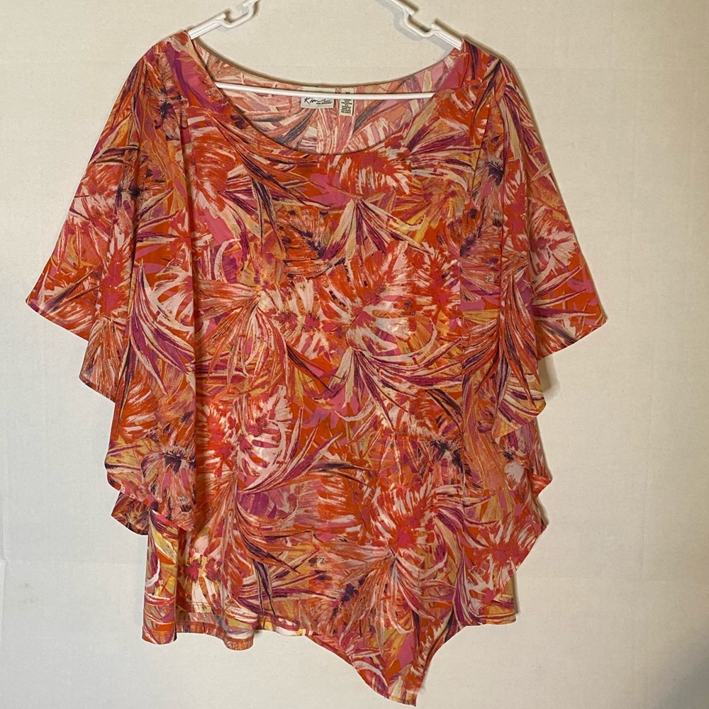 Kim Rogers faux poncho top